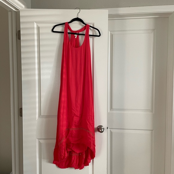Ella Moss small coral high low dress - Picture 1 of 5